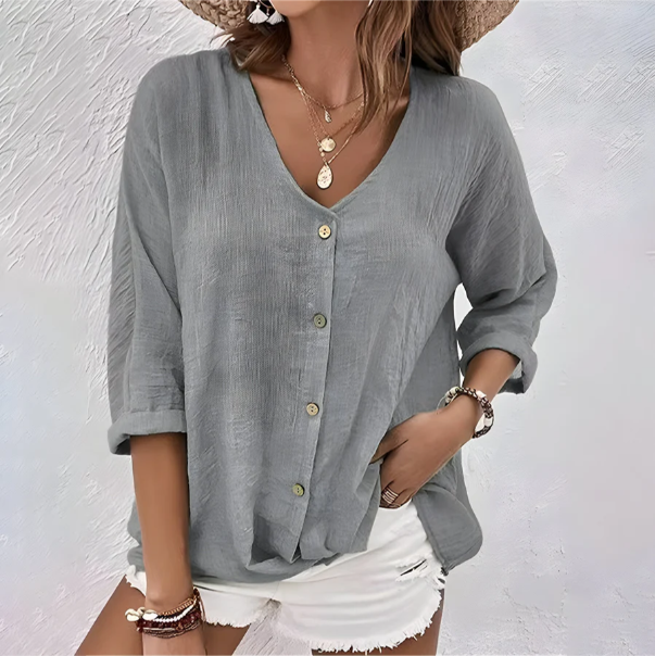 Marcia™ | Blusa Relaxed con Botones