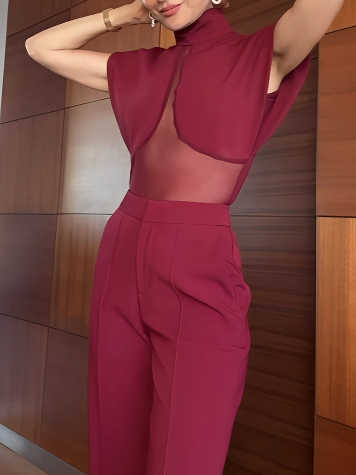 Conjunto de Malla Transparente Patchwork Verónica