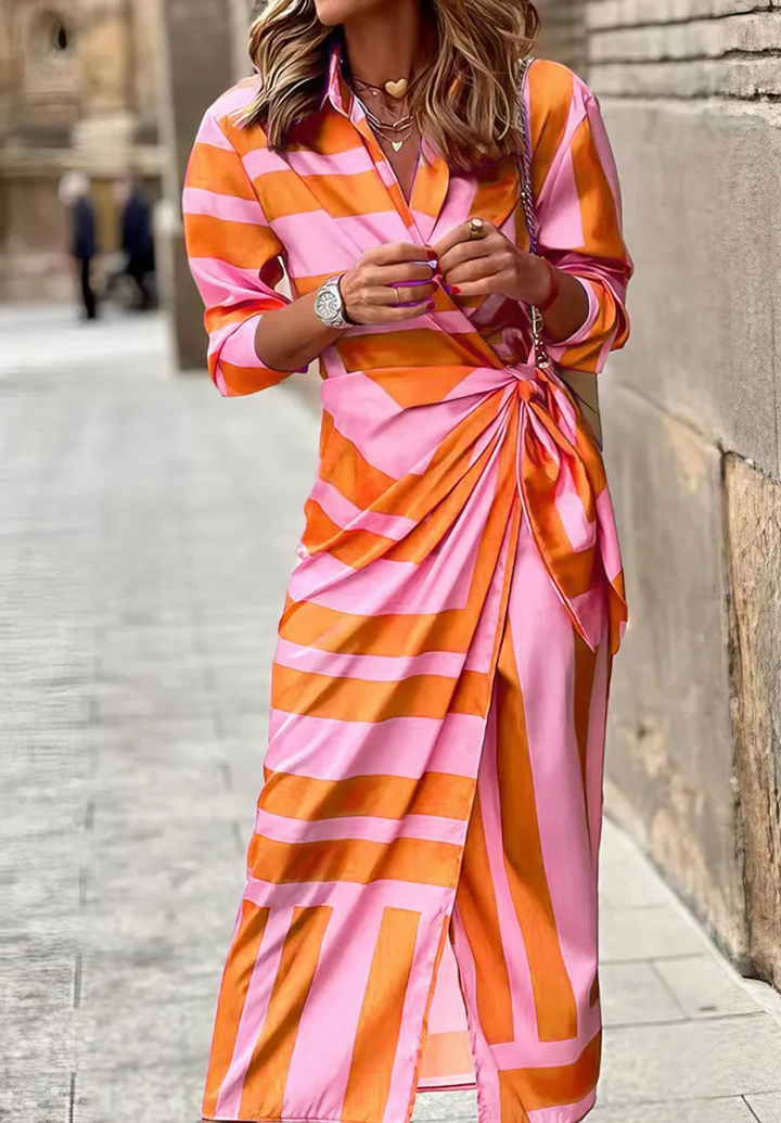 Ellis & Johnson™ | Vestido Envolvente Impreso