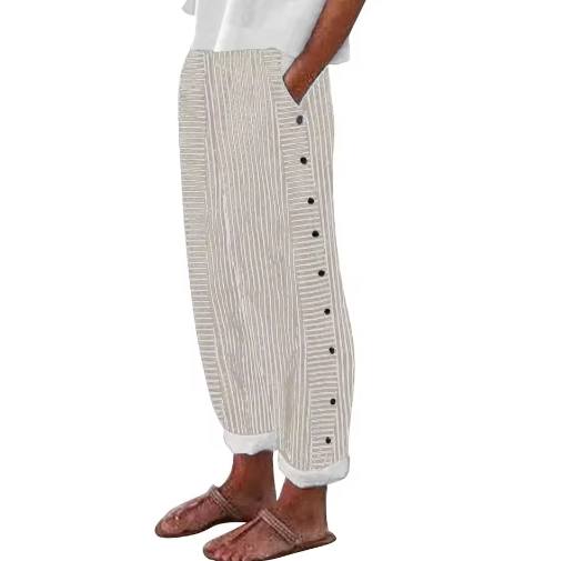 Sharon | Pantalones Sueltos de Verano a Rayas y Cómodos