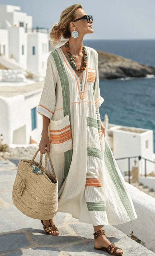 Kathleen | Vestido Maxi Elegante y Suelto para el Verano