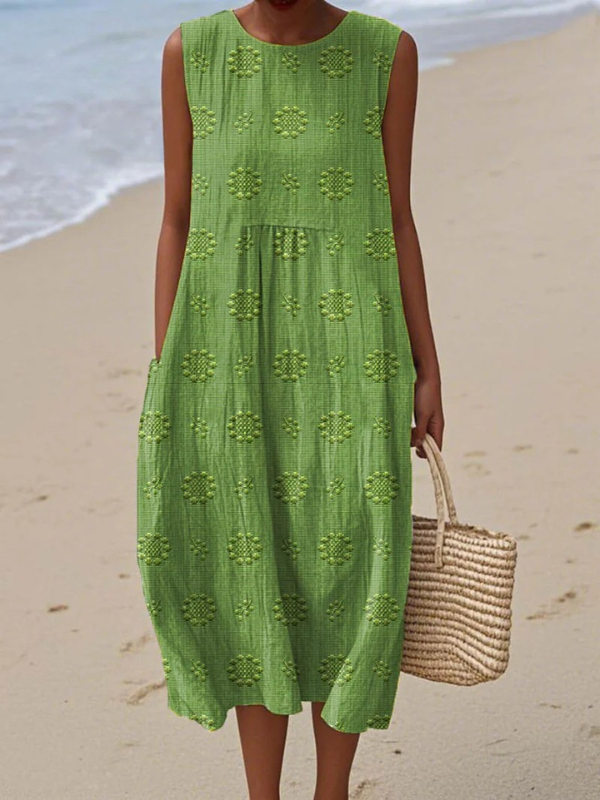 Sara™ Vestido Midi con Estampado