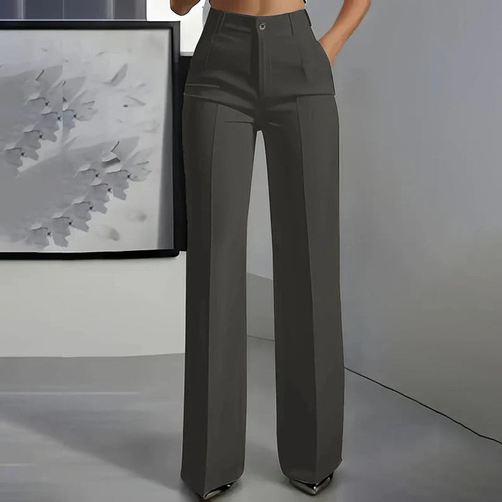 "Emma | Pantalones de tiro alto de corte recto y elegante" (The title is already in Spanish and does not need to be rewritten.)