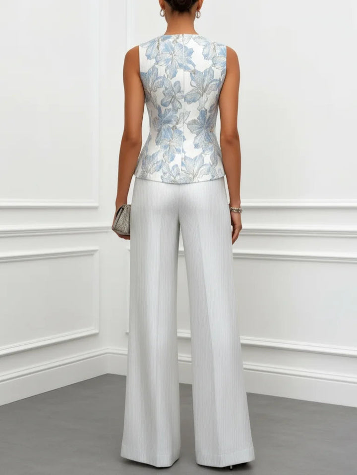 Conjunto de Camisón y Pantalones de Satén Sophia