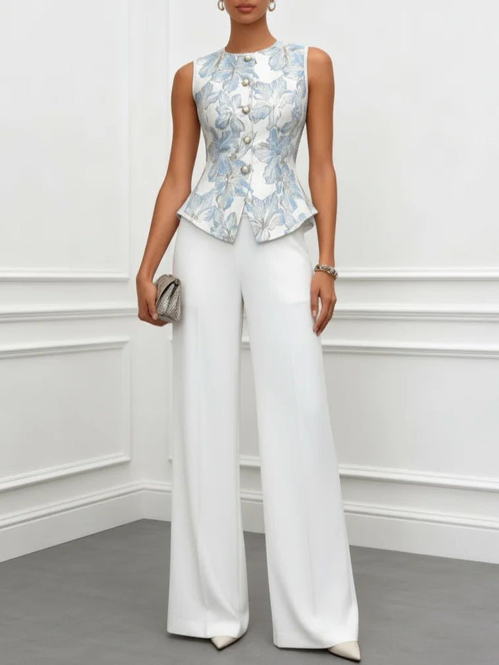 Conjunto de Camisón y Pantalones de Satén Sophia