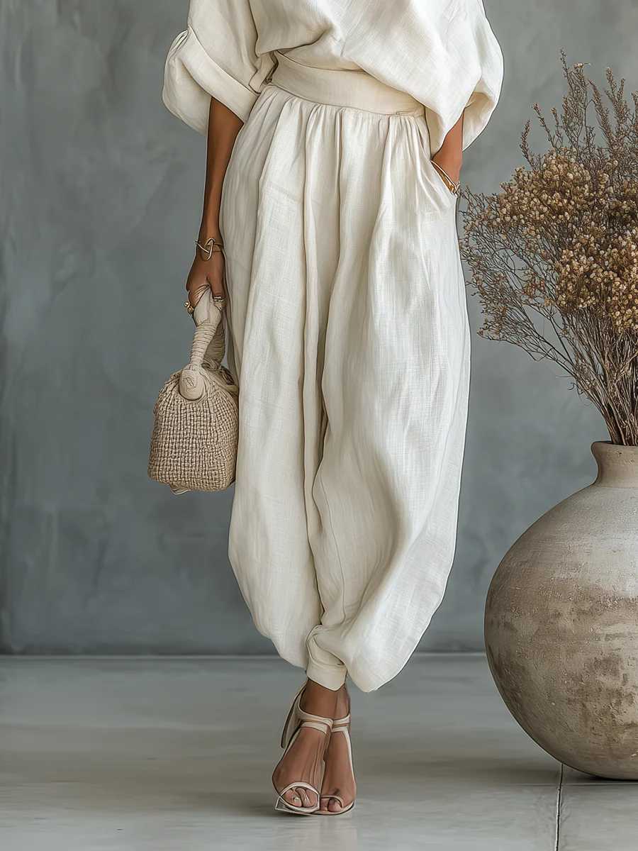 Conjunto de Top Sin Hombros y Pantalones Ajustados Sophie