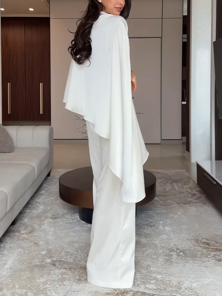 Conjunto de Top y Pantalones de Satén Samantha