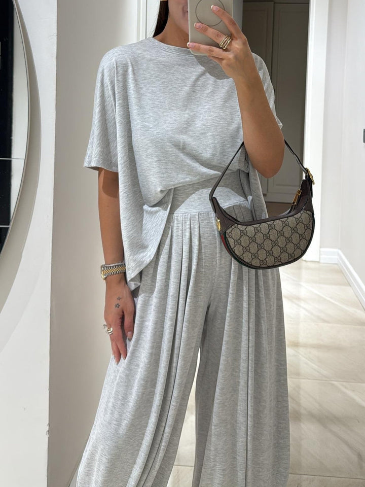 Conjunto Casual Gris Claro Sophie