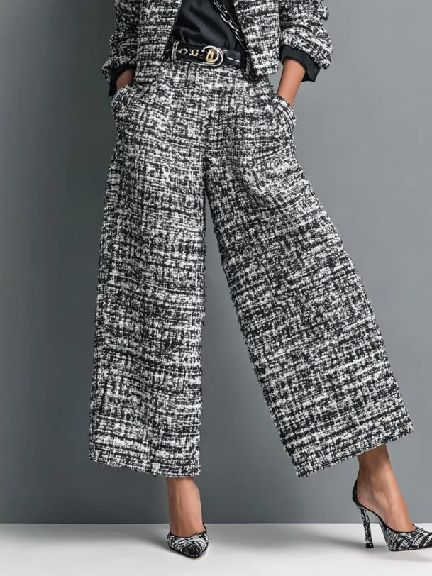 Conjunto de Chaqueta y Pantalones de Tweed Tessa
