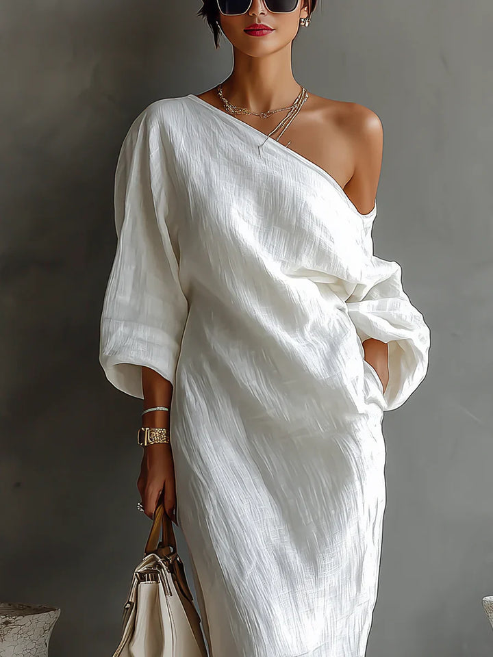 Melisa | Vestido maxi asimétrico, elegante y ligero