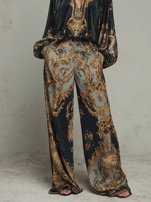 Conjunto de Impresión Floral Barroca Isabella