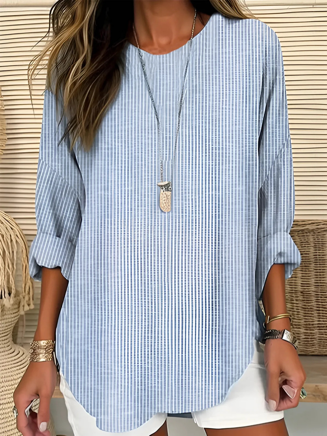 Cecilia™ | Blusa de Rayas de Moda