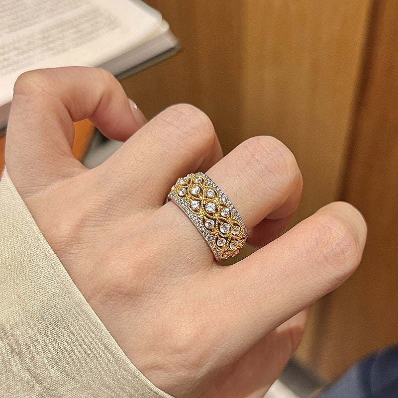 Anillo de Armonía Pavé en Oro