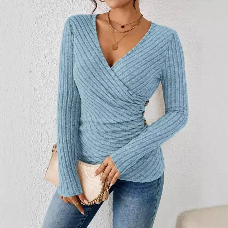 Caroline™ | Blusa de Manga Larga que Aplana el Abdomen