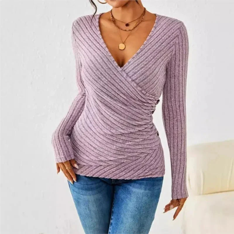 Caroline™ | Blusa de Manga Larga que Aplana el Abdomen