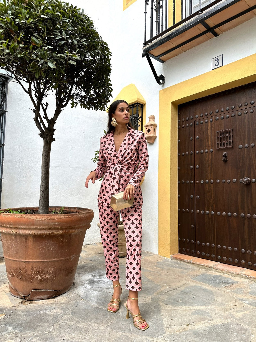 Traje Estela pink