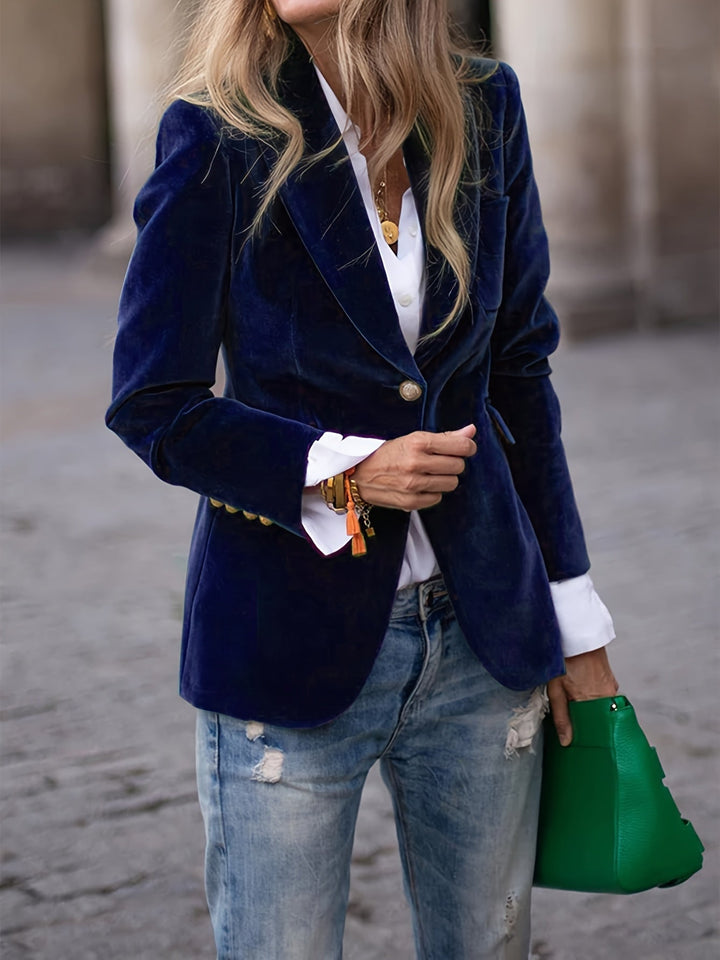 Chaqueta de Traje Slim-fit de Terciopelo Vincent