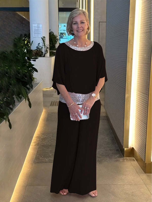 Mireya | Elegante Conjunto de Pantalones de Dos Piezas de Pierna Ancha