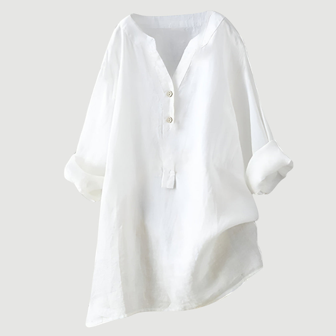LINA | Blusa de Lino Ligera y Cómoda para Damas