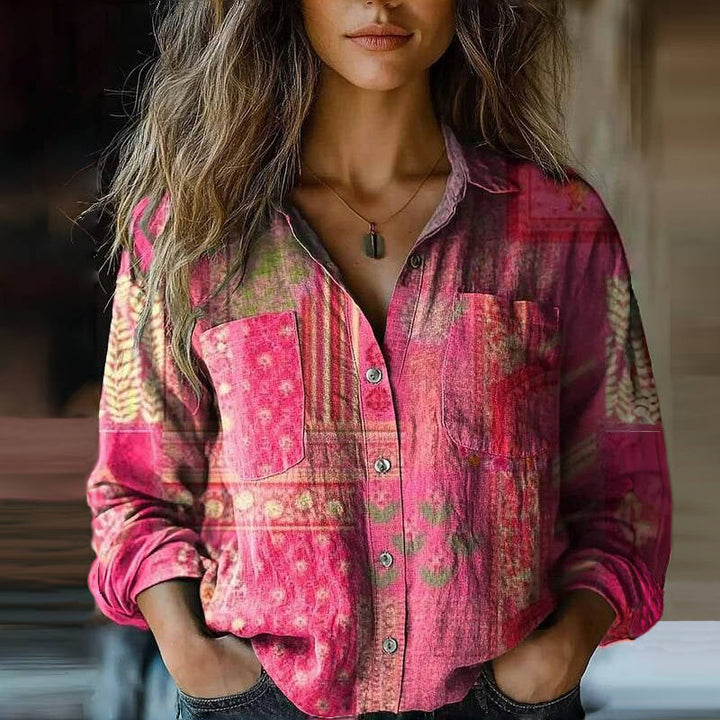 Rebecca™ | Blusa Vintage con Patrón Bohemio