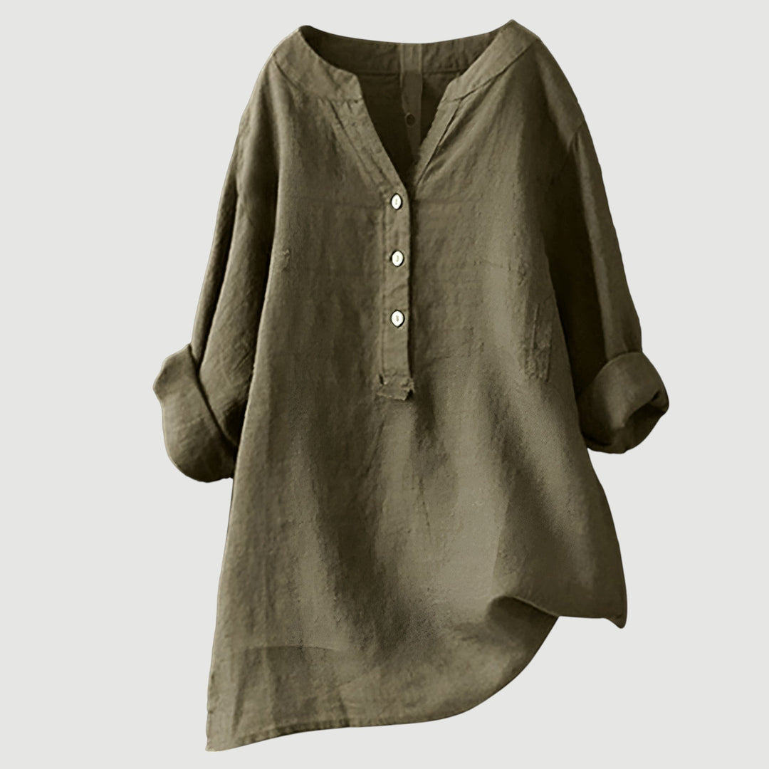 LINA | Blusa de Lino Ligera y Cómoda para Damas