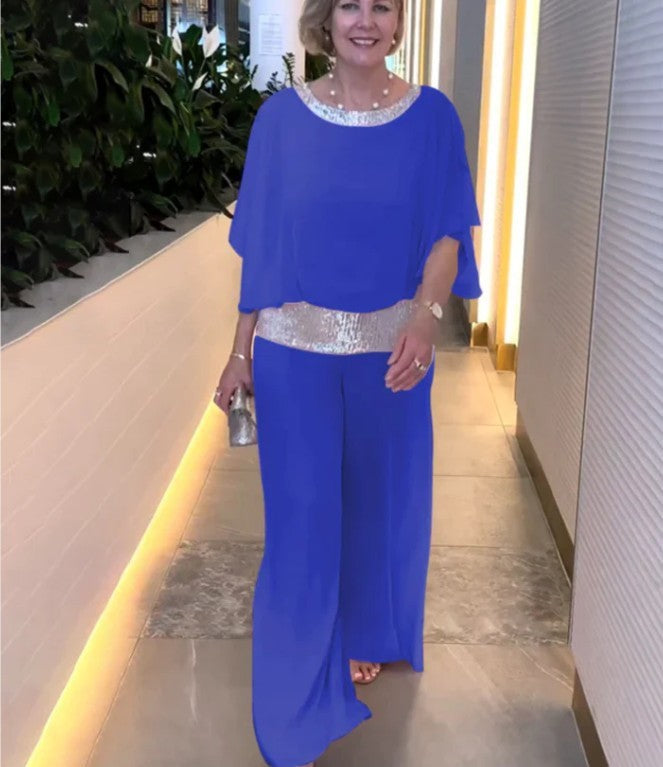 Mireya | Elegante Conjunto de Pantalones de Dos Piezas de Pierna Ancha