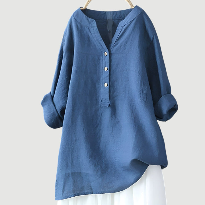 LINA | Blusa de Lino Ligera y Cómoda para Damas