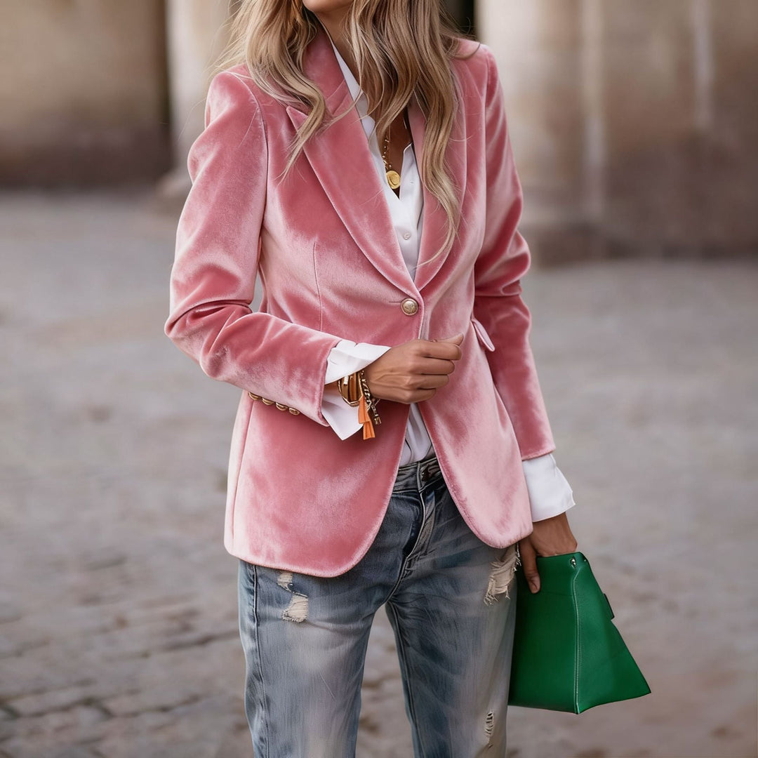 Chaqueta de Traje Slim-fit de Terciopelo Vincent