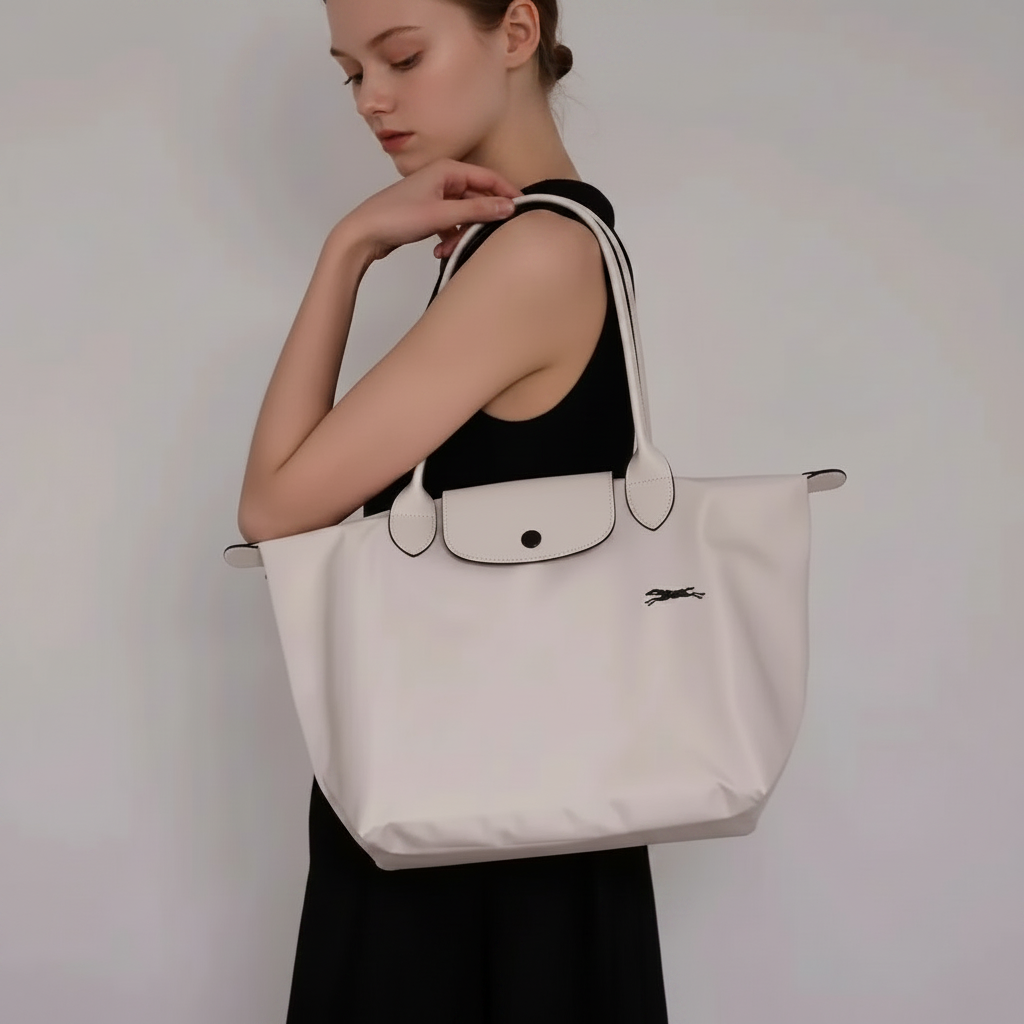 BOLSO TOTE GRANDE LONGCHAMP | BEIGE CLARO