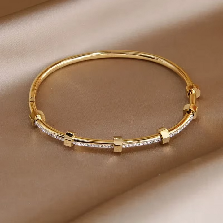 Pulsera Brillante de Oro
