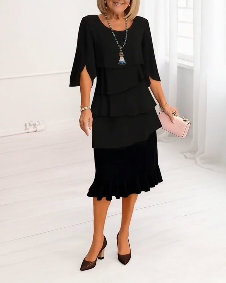 Patricia | Vestido con Volantes y Corte Relajado