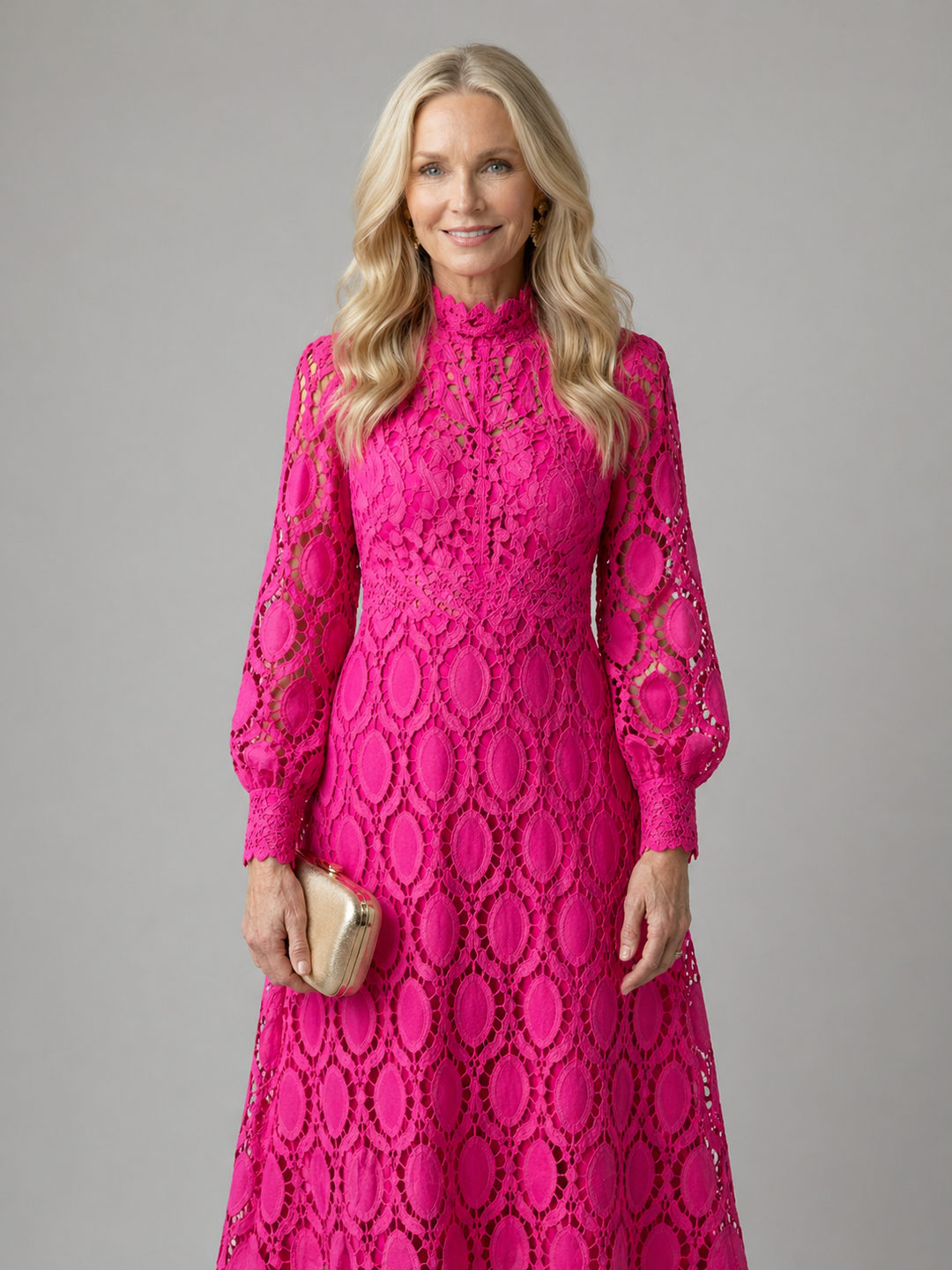 Ellis & Johnson™ | Vestido Midi de Encaje