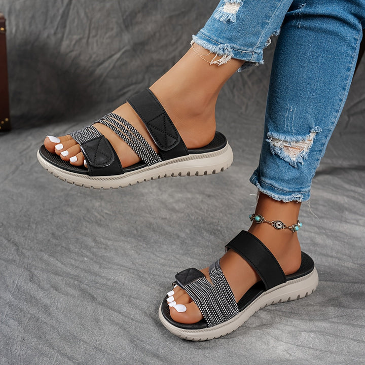 Cleo - Sandalia deportiva cómoda con suela de plataforma