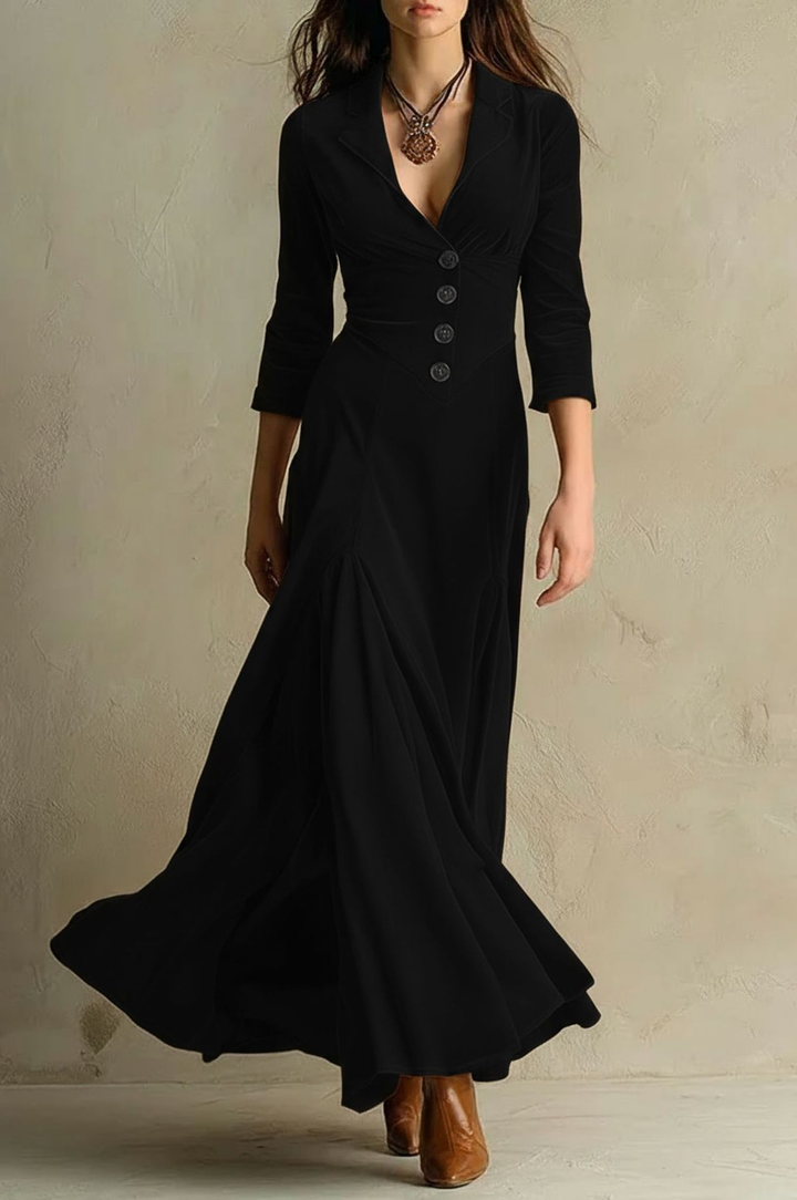 Vestido Largo de Terciopelo Vivienne
