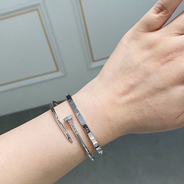 SPIKE | Pulsera fina de plata