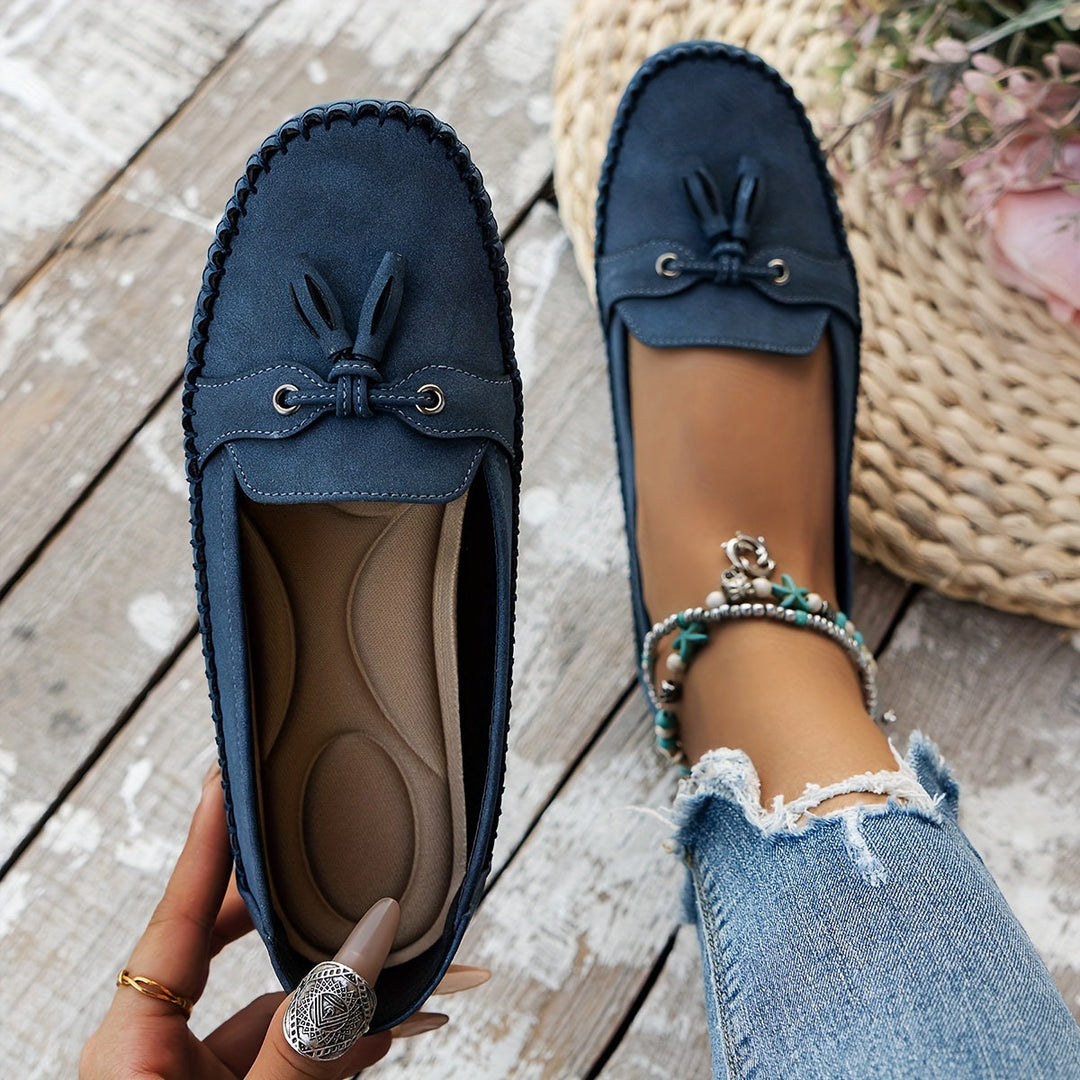 Nadine - Mocasines Clásicos con Detalle de Borlas