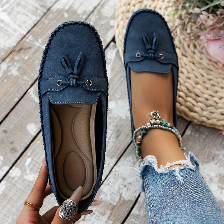 Nadine - Mocasines Clásicos con Detalle de Borlas