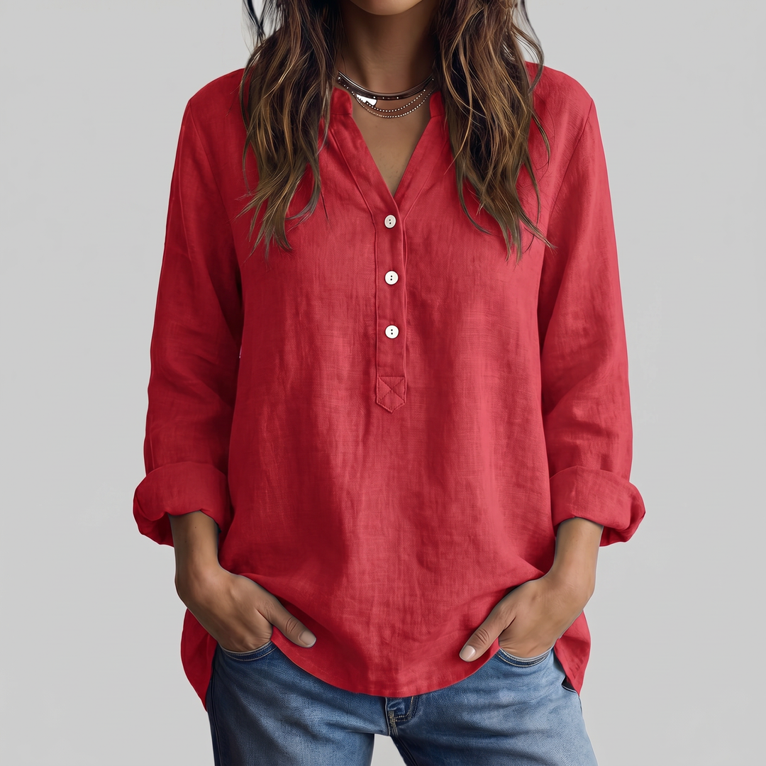 LINA | Blusa ligera y cómoda de lino para mujeres