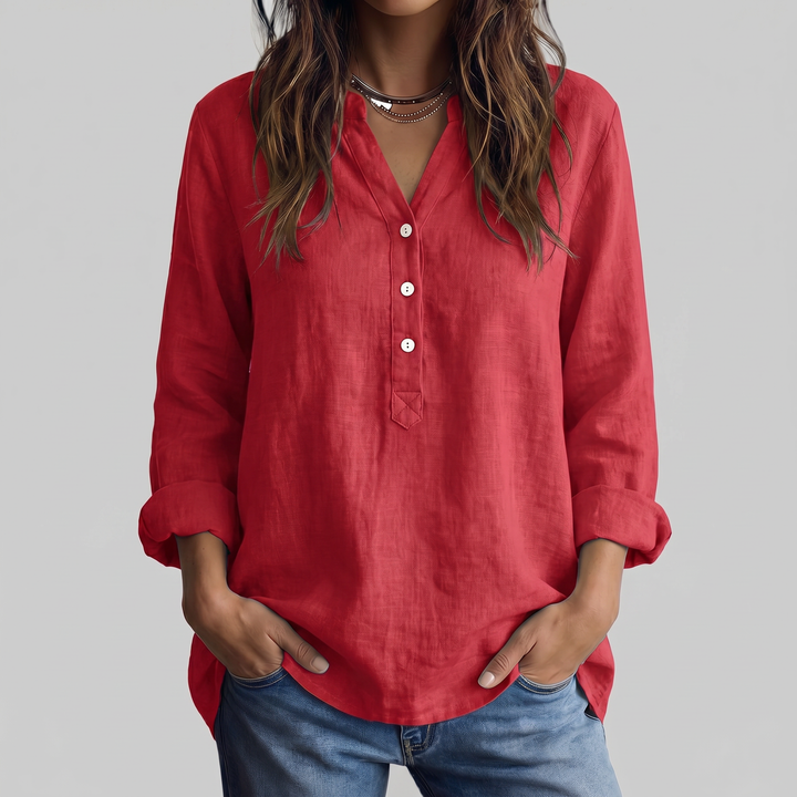 LINA | Blusa ligera y cómoda de lino para mujeres