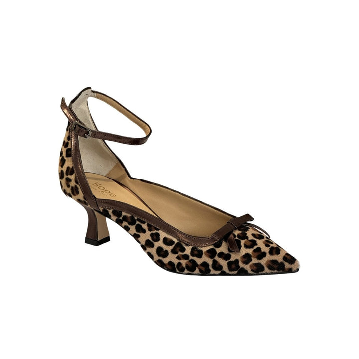 ZAPATO PEEP-TOE CON DISEÑO DE LEOPARDO