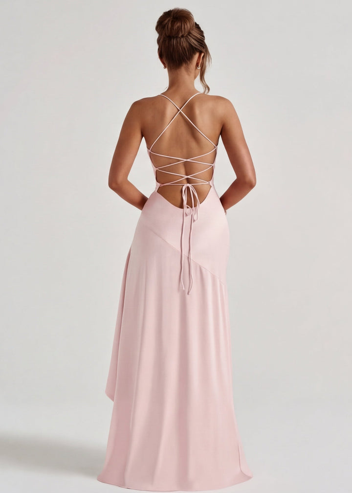 Aria | Vestido Largo con Drapeado