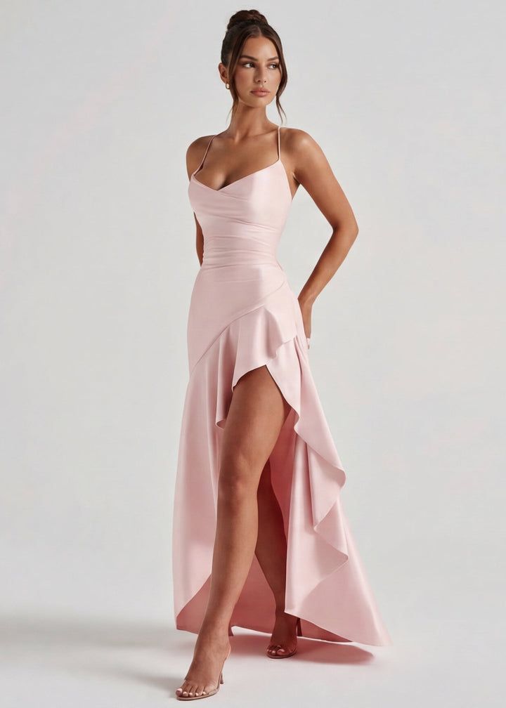 Aria | Vestido Largo con Drapeado