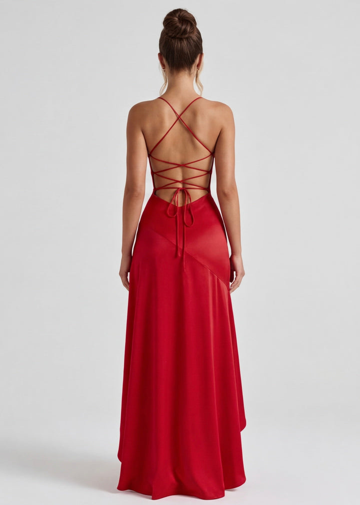Aria | Vestido Largo con Drapeado