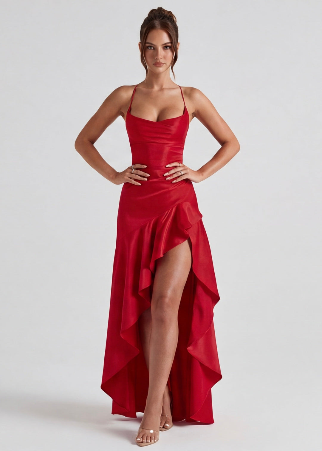 Aria | Vestido Largo con Drapeado