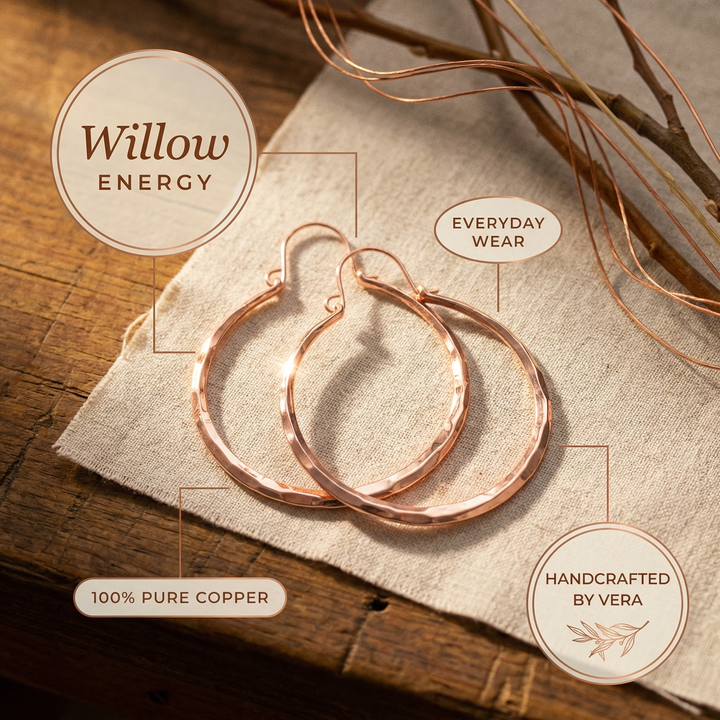 Pendientes de Cobre Sauce de Vera