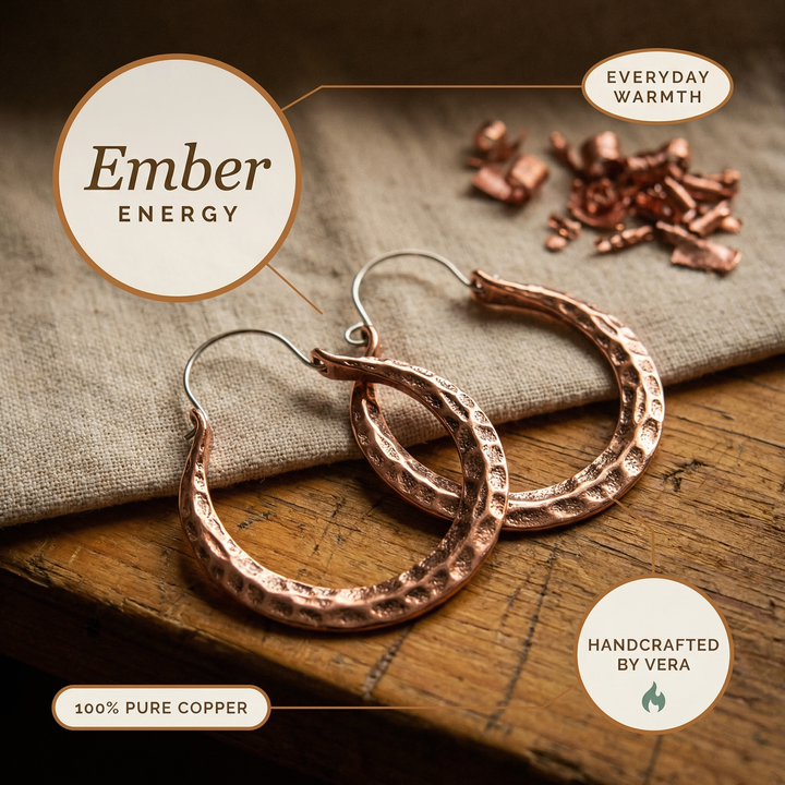 Pendientes Ember de Cobre de Vera