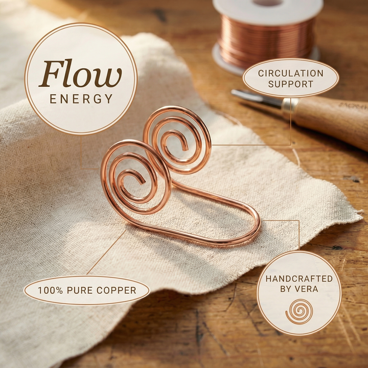 Espiral de Mano de Cobre Vera