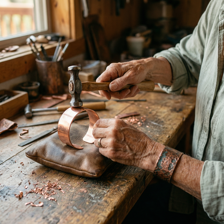 "Anillo de Cobre de Vera's Hearth" se puede traducir como "Anillo de Cobre de la Chimenea de Vera".