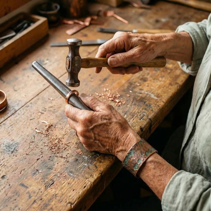 "Anillo de Cobre Tine de Vera" (The title is already in Spanish and does not require translation.)