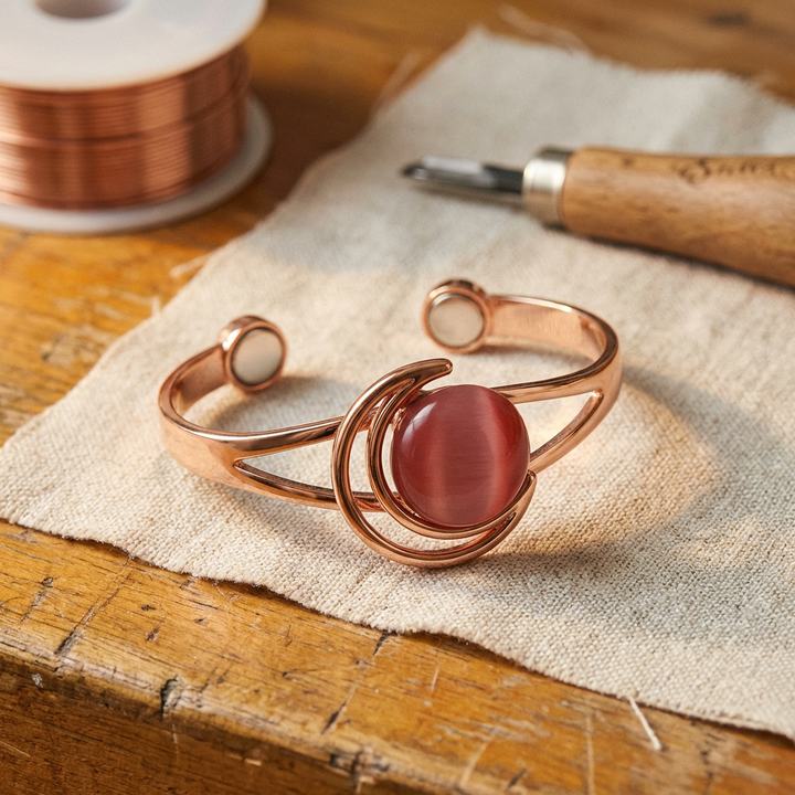 Pulsera de Cobre Rosa Vera